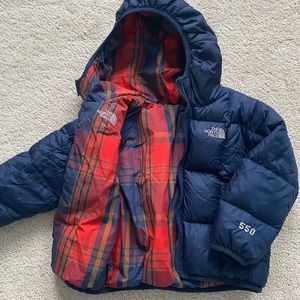 Toddler 2T Northface 550 parka - Reversible